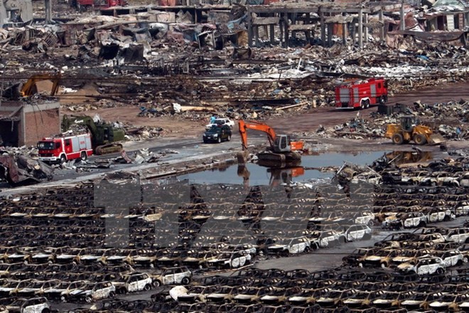 Cyanide from Tianjin blasts to be cleared  - ảnh 1